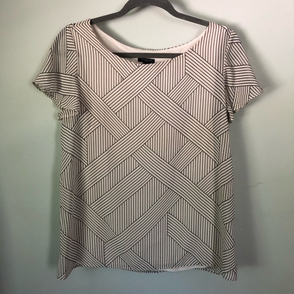 Ann Taylor short sleeved blouse - Picture 1 of 4